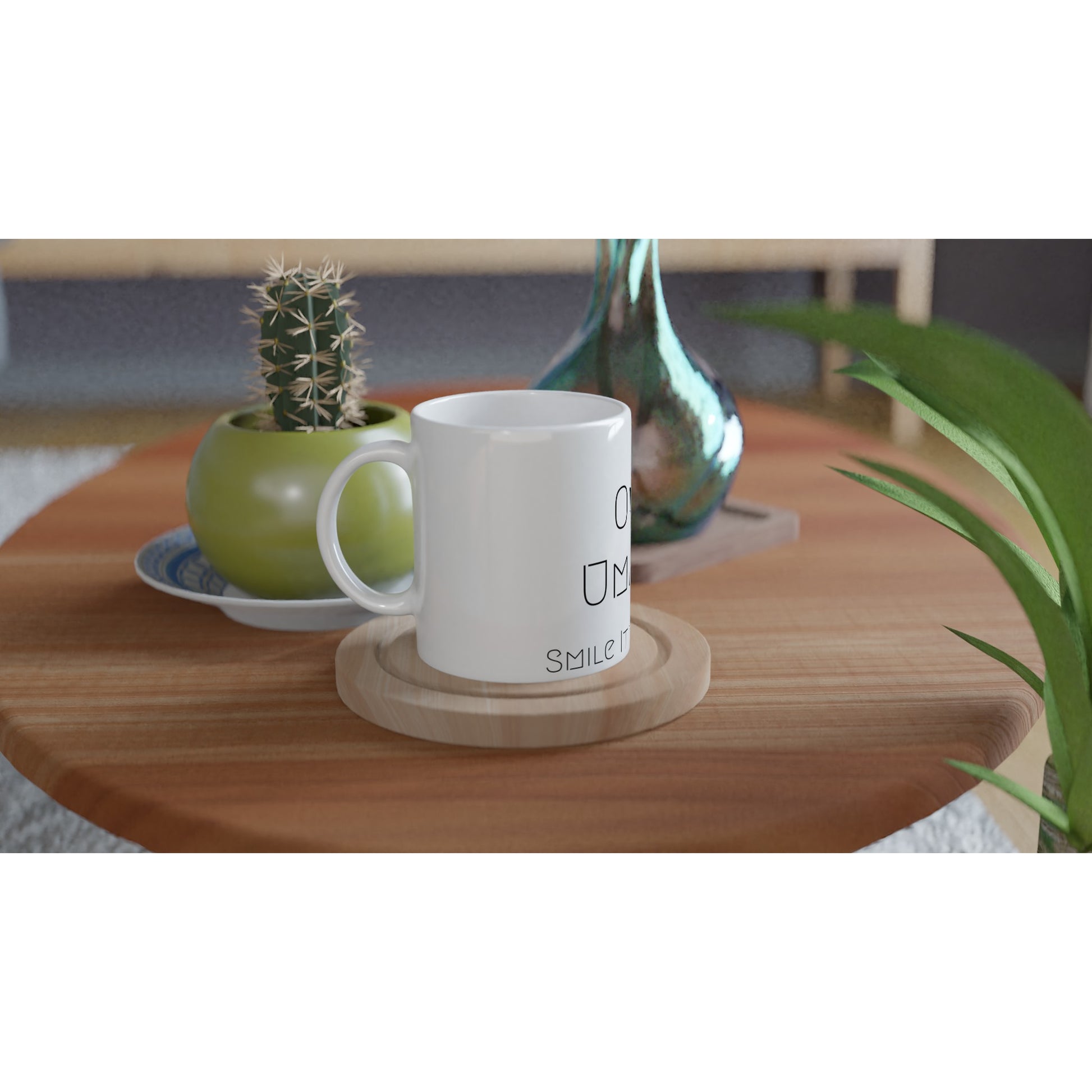 White Ceramic Mug (One Ummah) - الأعمال الحلال