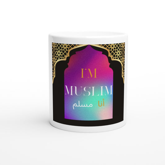 White Ceramic Mug (I'm Muslim) - الأعمال الحلال