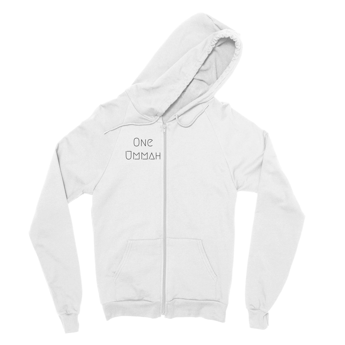 Classic Zip Hoodie (One Ummah) - الأعمال الحلال