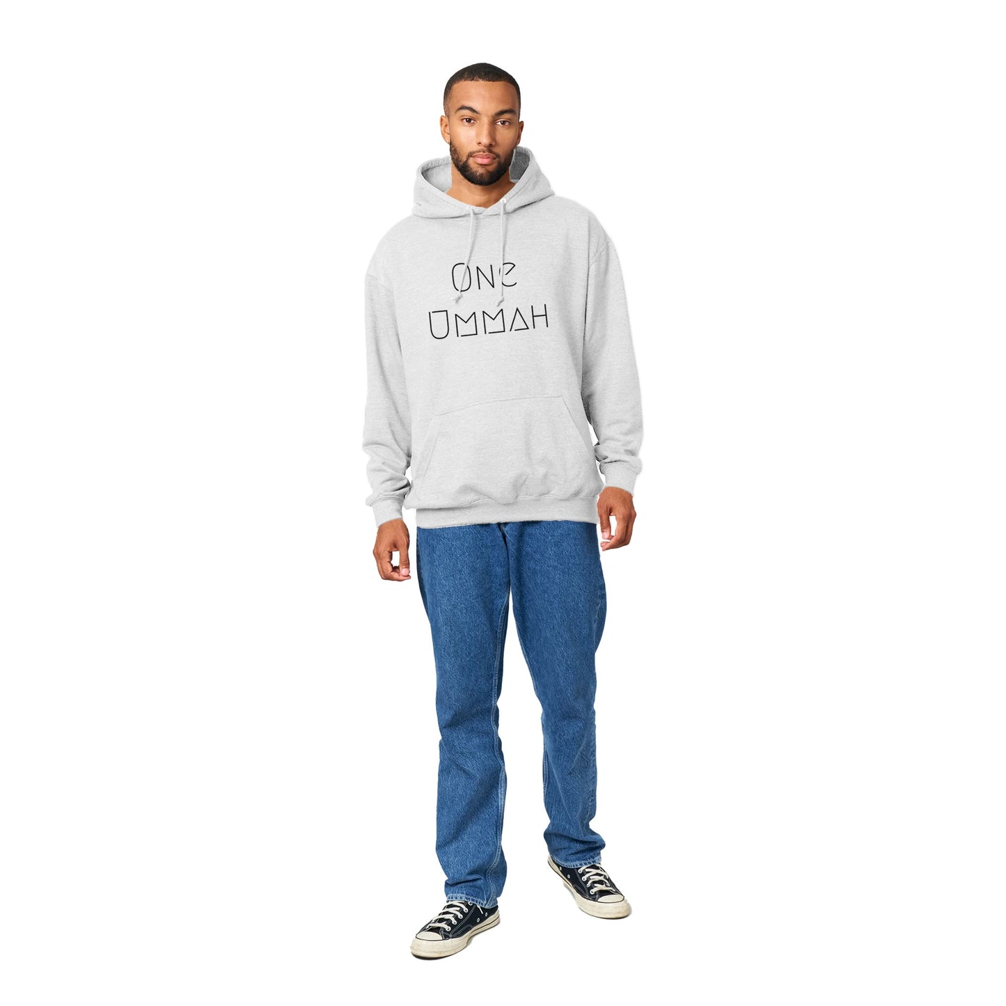 Premium Pullover Hoodie (One Ummah) - الأعمال الحلال