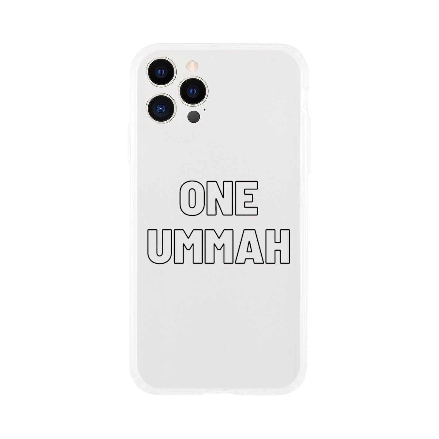 iPhone Clear case (One Ummah) - الأعمال الحلال