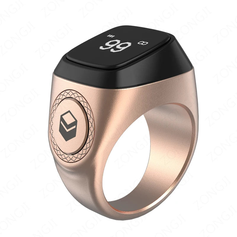 IQibla M02 Pro Aluminium Metal Alloy Tasbeeh Smart Counter Tasbih Thikr/Zikr Ring - الأعمال الحلال