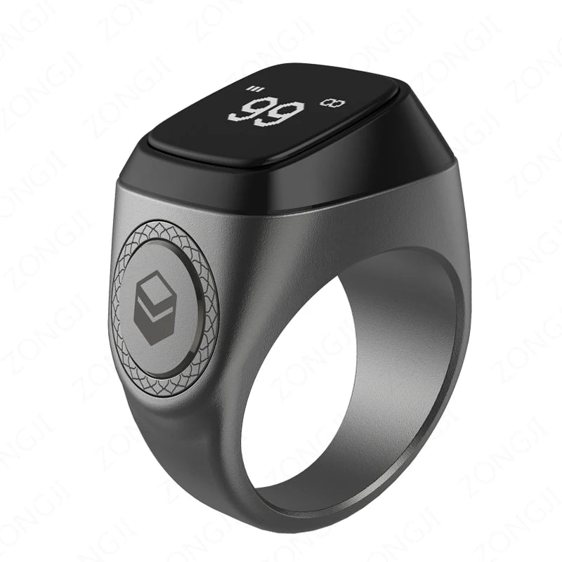 IQibla M02 Pro Aluminium Metal Alloy Tasbeeh Smart Counter Tasbih Thikr/Zikr Ring - الأعمال الحلال