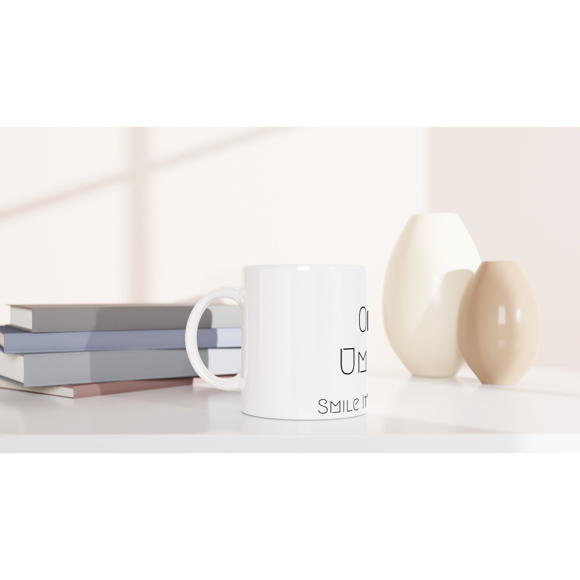 White Ceramic Mug (One Ummah) - الأعمال الحلال