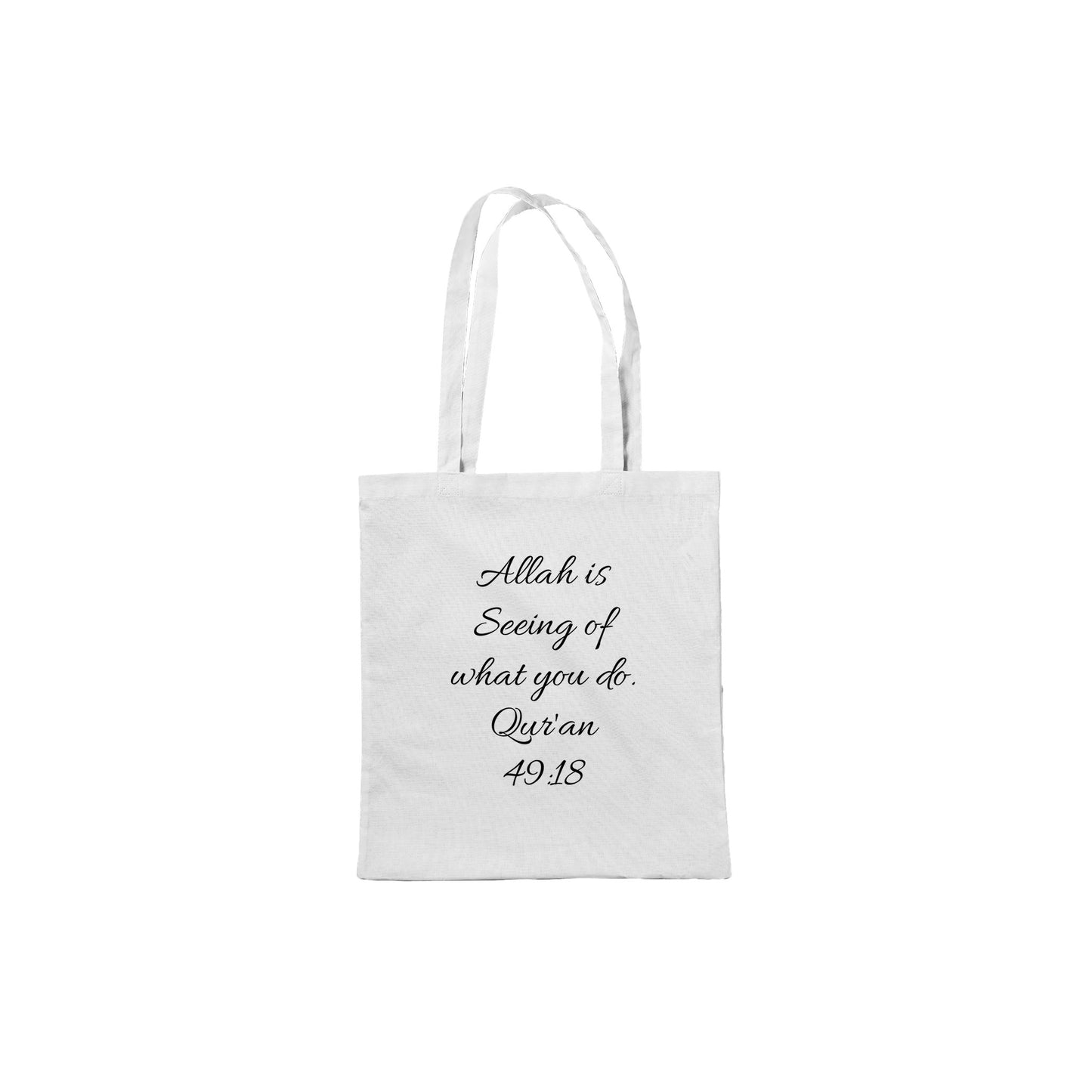 Classic Tote Bag (Don't Touch Allah Is Watching/Quran 49:18) - الأعمال الحلال