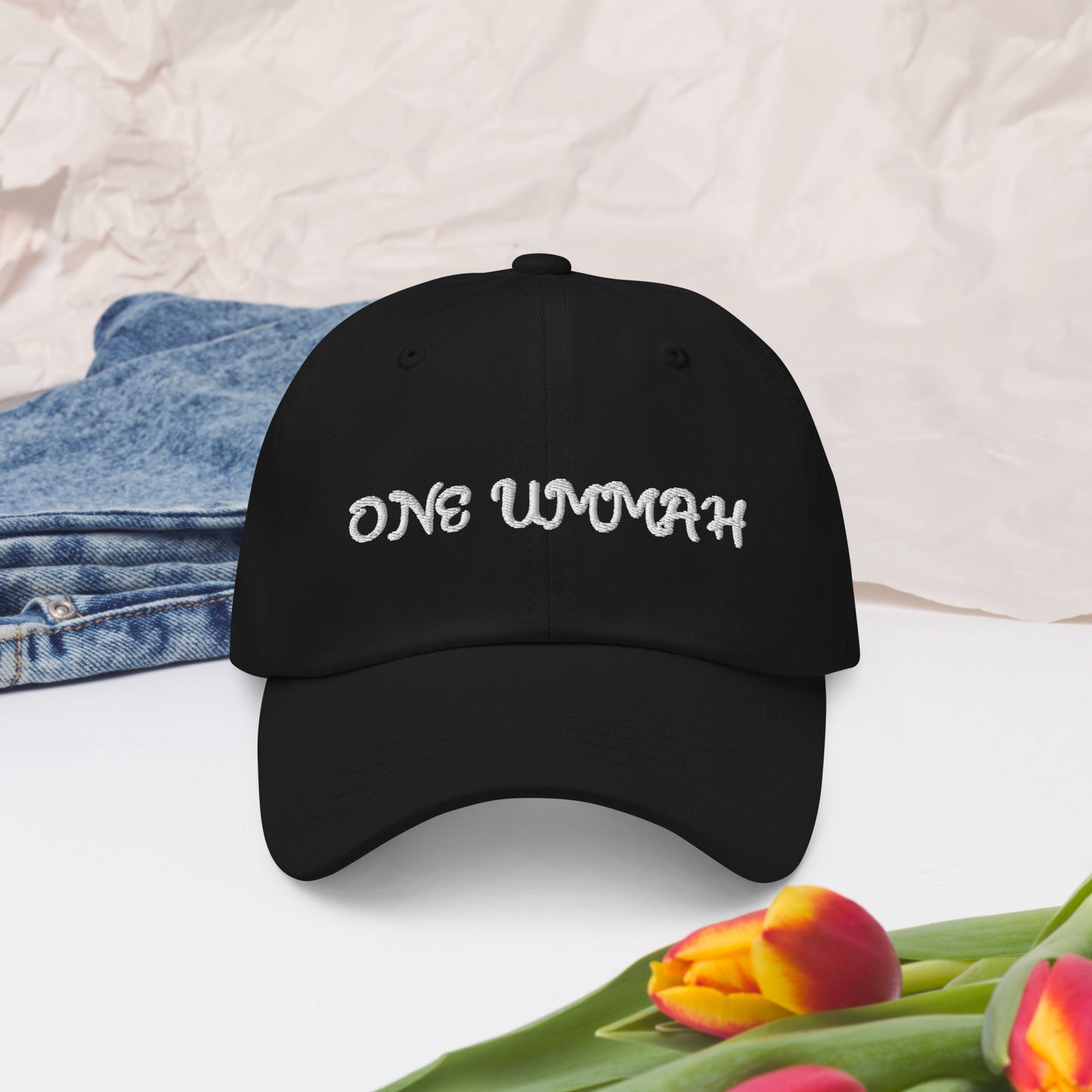 One Ummah Hat (Black & White) - الأعمال الحلال