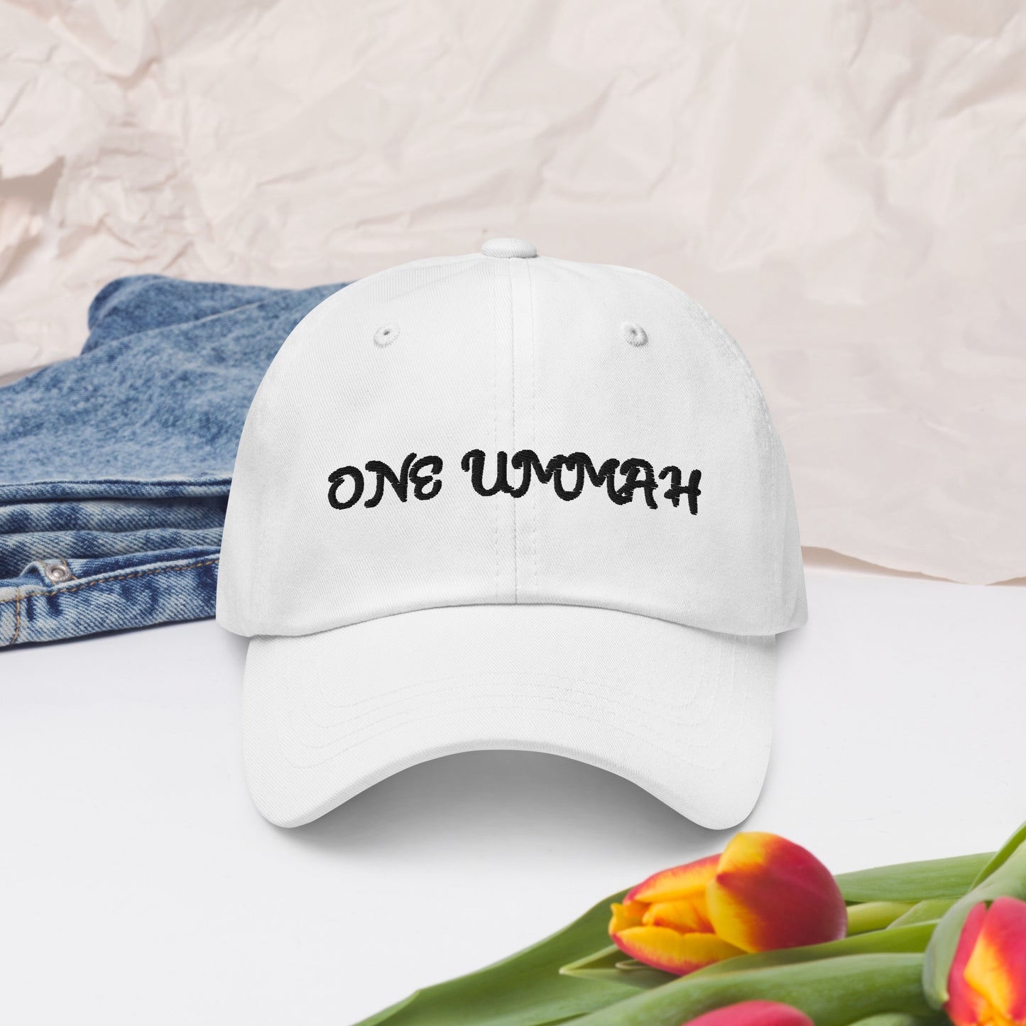 One Ummah Hat (White & Black) - الأعمال الحلال