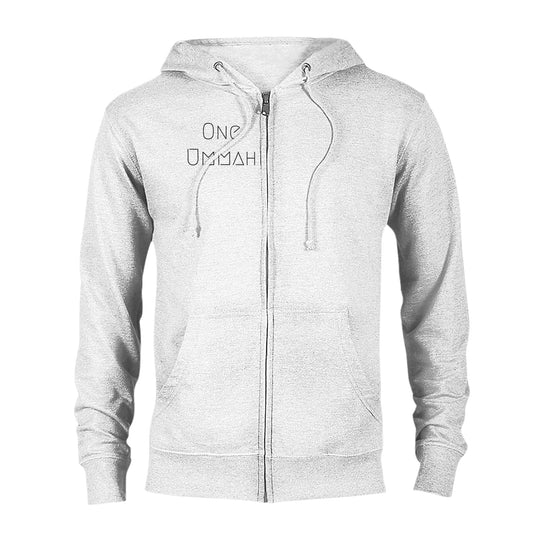 Classic Zip Hoodie (One Ummah) - الأعمال الحلال